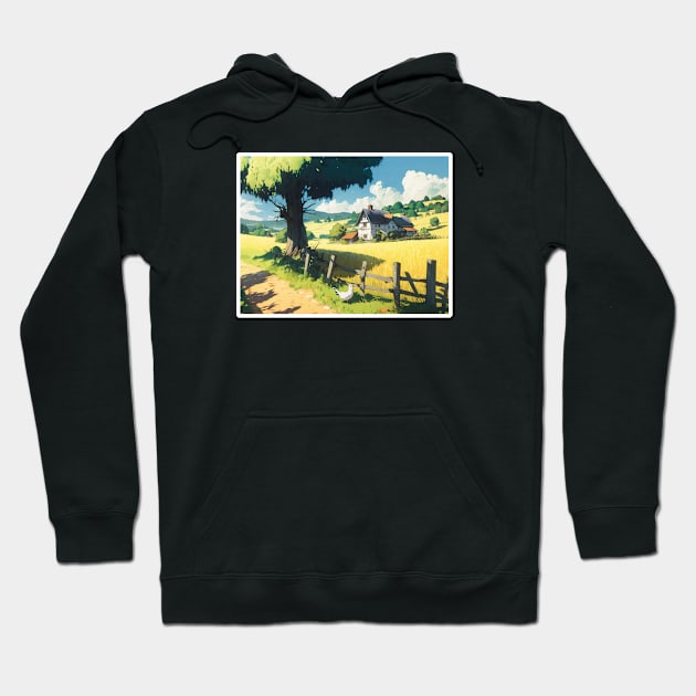 Farmhouse - Postcard Series Hoodie by SLMGames